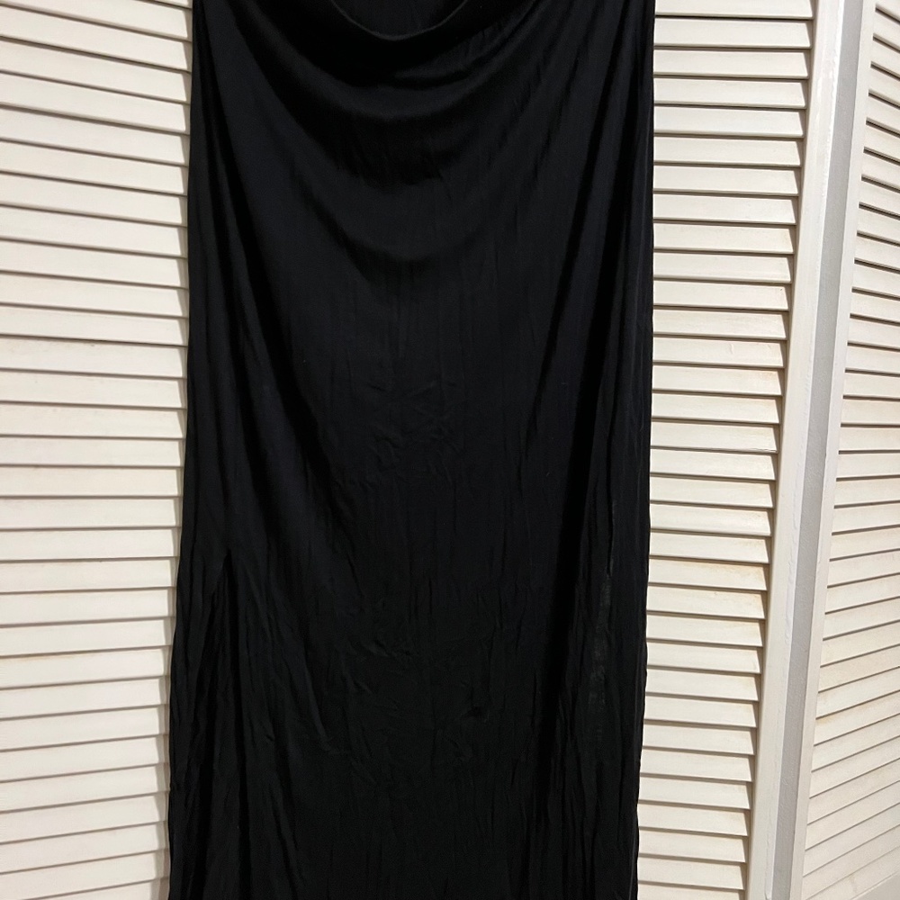 Black maxi skirt